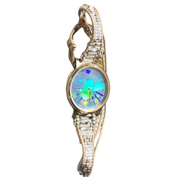 DISNEY MICKEY MOUSE Vintage 1990s Y2K Holographic Watch - Picture 1 of 4